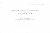 APPROXIMATIONS OF FUNCTIONS BY SETS POLES · APPROXIMATIONS OF FUNCTIONS BY ... a project for the computation of surface waves in the wake of a ship. The computation of rational functions