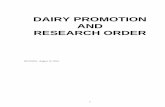 DAIRY PROMOTION AND RESEARCH ORDER Order 2016...2 UNITED STATES DEPARTMENT OF AGRICULTURE AGRICULTURAL MARKETING SERVICE 7 CFR PART 1150 - DAIRY PROMOTION PROGRAM Subpart – Dairy