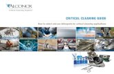 How to select and use detergents for critical cleaning ...technotes.alconox.com/wp-content/uploads/2015/05/Alconox-Guide-to... · How to select and use detergents for critical cleaning