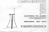  ·  · 2016-08-22ALL LEADING OMNI- DIRECTIONAL CB BASE ANTENNAS! AV-IOI Model Antenna Not To Scale ASTRO PLANE CO-INDUCTIVE 5/8 WAVE OMNI DIRECTIONAL ... tall Can be strapped to