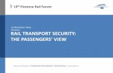 Florence RAIL TRANSPORT SECURITY: RAILWAY … · railway business opportunities in the single european transport market rail transport security: the passengers’ view marco gariboldi