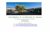 SUBJECT CHOICE 2018 - St.Mary's Secondary School, … · SUBJECT CHOICE 2018 St. Mary’s Secondary School ... This booklet has been compiled in order to assist you ... Teaching Architecture