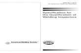 AWS B5.1:2013 - Specification for the Qualification of ... · the Qualification of Welding Inspectors. ... Specification for the Qualification of Welding Inspectors, ... in part,