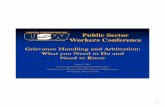 Public Sector Workers Conference - United Steelworkers · Public Sector Workers Conference . 2. 3 ... interpreted by past grievance settlements and arbitration decisions is ... careful