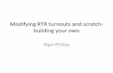 Modifying RTR turnouts and scratch- building your ownpotomac-nmra.org/Clinics/ModifyBuildTurnouts.pdf ·  · 2017-02-15Modifying RTR turnouts and scratch-building your own Nigel