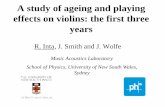 A study of ageing and playing effects on violins: the ...raata/Conference_files/Inta_IsAViolinLikeWine.pdfeffects on violins: the first three years ... Make a New Guitar Sound Like