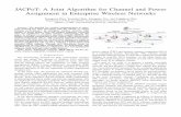 JACPoT: A Joint Algorithm for Channel and Power Assignment …schoi/publication/Conferences/15-GLOBECOM-… · JACPoT: A Joint Algorithm for Channel and Power Assignment in Enterprise