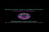 Telangana State Council of Higher Education Government … · Telangana State Council of Higher Education Government of Telangana Mathematics Course Structure (B.Sc. Common Core Syllabus
