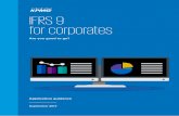 IFRS 9 for corporates - KPMG · Further resources for IFRS 9 59 ... IFRS 9 for corporates CLASSIFICATION AND MASURMNT ... volume) Amortised cost* Both held-to-collect