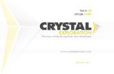 JANUARY 2017 November 2017 - Crystal Exploration x drill ready kimberlite (diamond) discovery targets Potential new diamond discoveries near existing infrastructure Existing diamond