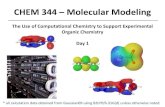 CHEM 344 Molecular Modeling - UW-Madison Chemistry 344 - Computati… · CHEM 344 – Molecular Modeling The Use of Computational Chemistry to Support Experimental Organic Chemistry