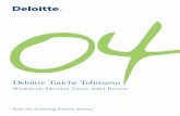 Deloitte Touche Tohmatsu - CSRwireadmin.csrwire.com/system/report_pdfs/594/original/dtt_2004Review.pdf · The power of Deloitte Touche Tohmatsu worldwide lies in the cultural and