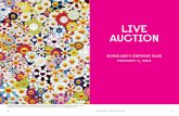 LIVE AUCTION - etickets.vanartgallery.bc.cas Birthday...Takashi Murakami’s amazing artworks with Gallery Director and Chief Curator Gallery Art Experience: Priceless Estimated Market