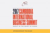 SPONSORSHIP PACKAGE - Investing in Cambodia's …ibccambodia.com/.../uploads/2016/11/IBC2017_Sponsorship-Package.pdfSPONSORSHIP PACKAGE. ... CTN/CNC, PPPost, KhmerTimes, B2B, ... IBC’s
