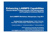Enhancing LAMMPS CapabilitiesEnhancing LAMMPS Capabilitieslammps.sandia.gov/workshops/Aug11/Kloss/kloss_abq_2011_final.pdf · Enhancing LAMMPS CapabilitiesEnhancing LAMMPS Capabilities