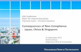 Consequences of Non-Compliance - Japan, China & Singapore · Consequences of Non-Compliance - Japan, China & Singapore ... Project manager ↓ ... -29.01.2009 Elpida sought reimbursement