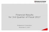 Financial Results for 3rd Quarter of Fiscal 2017 - Bridgestone · Financial Results for 3rd Quarter of Fiscal 2017 Bridgestone Corporation November 9, 2017. ... Raw Material Price