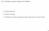 Ch 5: Building Logistic Regression Modelswebpages.math.luc.edu/~ebalderama/cda_resources/slides/ch05.pdf · Ch 5: Building Logistic Regression Models ... Df Resid. Dev Df Deviance