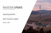 INVESTOR UPDATE - Amazon S3 · 4Q’17 Investor Update March 1, 2018 ... Half of the increase driven by new well completions ... resource recovery and returns. n 5