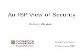An ISP View of Securityrnc1/talks/080915-ISPsecurity.pdfspammer customer ISP email yahoo.com customer hotmail.com server (smarthost) example.com example.co.uk beispiel.de customer