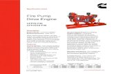 Fire Pump Drive Engine - Cummins Power Generation · Fire Pump Drive Engine CFP7E-F40 CFP7EVS-F40 ... CFP7EVS-F40 complies with NFPA 20 and is FM 1333 ... CFM (litre/sec) 1055 (498)