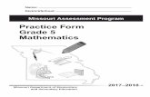 Practice Form Grade 5 Mathematics · Practice Form Grade 5 Mathematics . Fflkas;alkjf; r f ha tr vns d lksjr thelkdjw'' of theg ls th ... Now you will be taking Session 2 of the Mathematics