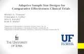 Adaptive Sample Size Designs forsamplesizeshop.org/files/2012/11/Adaptive_Sample_Size_Designs_W… · Adaptive Sample Size Designs for Comparative Effectiveness Clinical Trials Mitchell