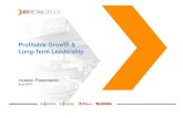 Profitable Growth &Profitable Growth & Long-Term … Investor Presentation_June 2010.pdf · 4 Metro 4,203 12.8% 2.2% ... 2009 C diti W S f l T t f X5’ St th d E d2009 Conditions