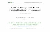 UAV engines EFI installation manual - yikecx.com · UAV engine EFI installation manual-V2.1 ... 1.6 Servo motor installation ... (AFR) and do Auto-Tuning ...