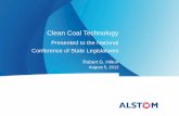 Clean Coal Technology - National Conference of State ... · Robert G. Hilton August 5, 2012 Clean Coal Technology Presented to the National Conference of State Legislatures