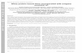 Whey protein-based films incorporated with oregano ... · Whey protein-based films incorporated with oregano ... The solubility of control film and film with 1.5% ... films incorporated