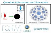 Quantum Information and Spacetime - microsoft.com · 15-1-2017 · Quantum Information and Spacetime. ... Cosmic microwave background. ... There is a geometrically local Hamiltonian