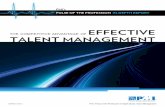 Pmi’s PulsE of thE ProfEssion in-DEPth rEPort · 2 pMi’s Pulse of the Profession In Depth Study: Talent Management talent management is a driver of organizational success as revealed