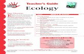 Teacher’s Guide Ecology - New Haven Science · The water cycle, carbon cycle, ... Teacher’s Guide Ecology ... (Anticipation Guide) Copy and distribute the Get Set to Readblack-