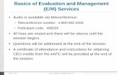 Basics of Evaluation & Management (E/M) Services of Evaluation and Management (E/M) ... Detailed – An extended ... Basics of Evaluation & Management (E/M) Services ...