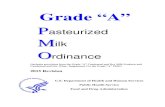 Pasteurized Milk Ordinance - International Dairy Foods ... · Grade “A” Pasteurized Milk Ordinance, Including Provisions from the Grade “A” ... 2015 Revision, incorporates