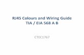 RJ45 Colours and Wiring Guide TIA / EIA 568 A Btechnology.niagarac.on.ca/.../lab3/RJ45_Colours_and_Wiring_Guide.pdf · RJ45 Colours and Wiring Guide TIA / EIA 568 A B ... the T-568A