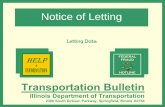 Notice of Letting Bulletin - Illinois Department of ... · 2nd Revised Notice of Letting Bulletin ... been changed to read Section 116RS-3,72-7RS ... The Transportation Bulletin is
