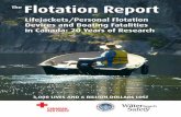 TThhee Flotation Report - Canadian Red Cross · The Flotation Report –Lifejackets/Personal Flotation Devices ... Boaters Who Died Despite Wearing a PFD ... flotation such as personal