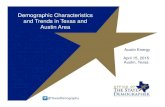 Demographic Characteristics and Trends in Texas …txsdc.utsa.edu/Resources/Presentations/OSD/2015/2015_04...Demographic Characteristics and Trends in Texas and Austin Area Austin
