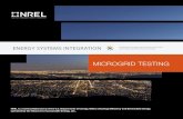 Microgrid Testing (Brochure), Energy Systems Integration ... · MICROGRID TESTING Think small Cities, utilities, businesses, universities, and the U.S. military are turning to microgrids