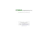 CMA engineering Inc Profile.pdf · 4 2. Company Profile The pertinent data on CMA engineering Inc. is as follows: Corporate Name CMA engineering Inc. Address 60 Wilson Ave. - Suite