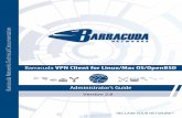 Barracuda Networks Technical Documentation · Barracuda Networks Technical Documentation Barracuda VPN Client for Linux/Mac OS/OpenBSD ... DNS and your license • Change Server Password