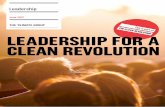 LEADERSHIP FOR A CLEAN REVOLUTION - The Climate …1).pdf · LEADERSHIP FOR A CLEAN REVOLUTION JUNE 2012 ... People like James Watt, Sir Richard Arkwright and – later – John D
