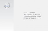 2018 U.S.A./CANADA TWIN ENGINE PLUG-IN … ENGINE PLUG-IN HYBRID WARRANTY AND MAINTENANCE ... The Volvo organization welcomes you to the Volvo ... tion, special tools, and advanced