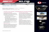 MX-POD - Wescam · The MX-POD transmits the microwave signal produced by a COFDM digital transmitter unit ... Ground Microwave Equipment Diversity Rx Handheld WESCAM MX-POD RF MX-POD