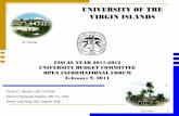 University of the Virgin Islands · Claude Steele. STT/STX: Administrator. ... UNIVERSITY OF THE VIRGIN ISLANDS BUDGET COMMITTEE RECOMMENDATION FY1112 - 2. ... Transfer switch for