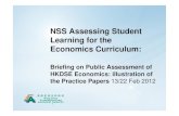 NSS Assessing Student Learning for the Economics … for the Economics Curriculum: ... (without SBA) Time recommended: ... C.An increase in unemployment allowance raises