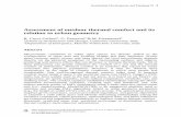 Assessment of outdoor thermal comfort and its relation …€¦ ·  · 2014-05-19Assessment of outdoor thermal comfort and its relation to urban geometry ... the urban design, the