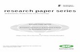 Investment and Sources of Investment Finance in … · research paper series Globalisation, Productivity and Technology Research Paper 2007/16 Investment and Sources of Investment